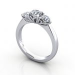Video-Engagement Ring RT3-Round-Plat-3D