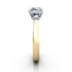 Engagement Ring RT3-Cush-YG-SV