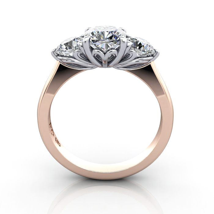 Engagement Ring RT3-Cush-RG-TF