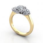 Video-Engagement Ring RT3-Cush-YG-3D