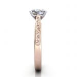 Oval Engagement Ring, Rose Gold, RS50, SV Oval Engagement Ring, Rose Gold, RS50, SV