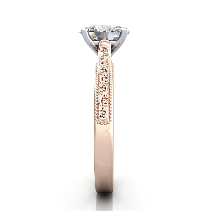 Oval Engagement Ring, Rose Gold, RS50, SV Oval Engagement Ring, Rose Gold, RS50, SV