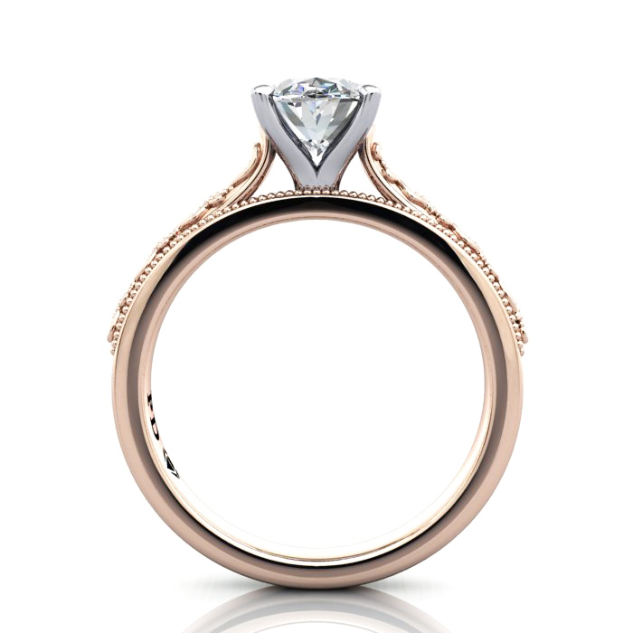 Oval Engagement Ring, Rose Gold, RS50, TF Oval Engagement Ring, Rose Gold, RS50, TF