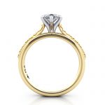 Pear Engagement Ring, Yellow Gold, RS50, TF Pear Engagement Ring, Yellow Gold, RS50, TF