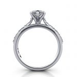 Pear Engagement Ring, White Gold, RS50, TF