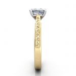 Princess Engagement Ring, Yellow Gold, RS50, SV Princess Engagement Ring, Yellow Gold, RS50, SV