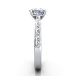 Princess Engagement Ring, White Gold, RS50, SV