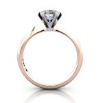 Oval Engagement Ring, Rose Gold, RS49, TF Oval Cut Solitaire Diamond Ring Rose Gold RS49 TF