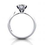 Oval Engagement Ring, Platinum, RS49, TF Oval Cut Solitaire Diamond Ring Platinum RS49 TF