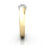 Round Engagement Ring, Yellow Gold, RS39, SV