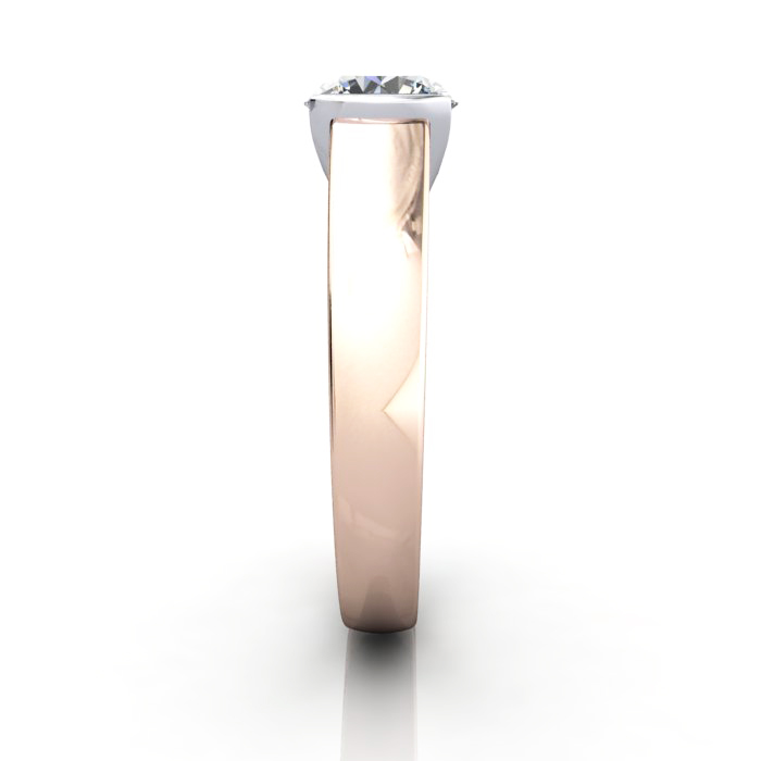 Round Engagement Ring, Rose Gold, RS39, SV Round Engagement Ring, Rose Gold, RS39, SV