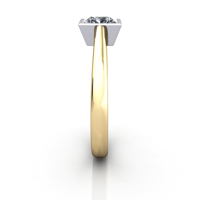 Princess Engagement Ring, Yellow Gold, RS10, SV Princess Engagement Ring, Yellow Gold, RS10, SV