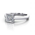 Princess Engagement Ring, White Gold, RS10, LF Princess Engagement Ring, White Gold, RS10, LF