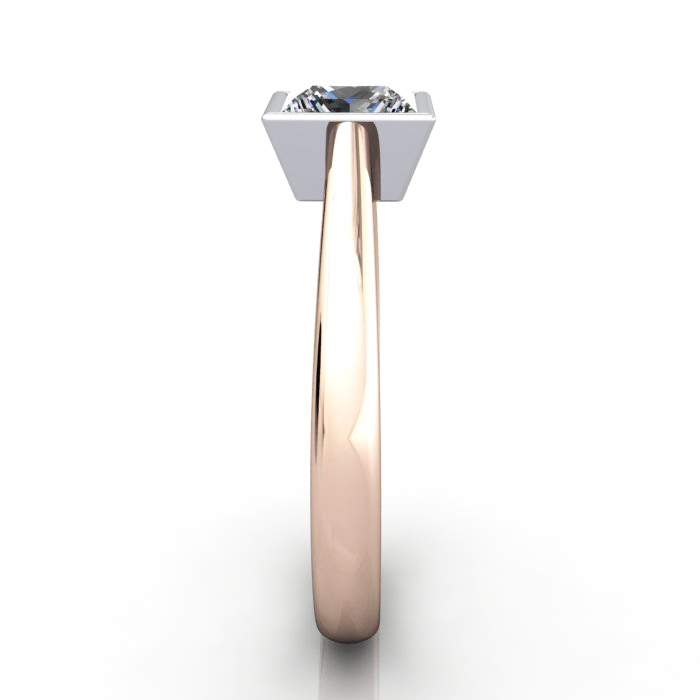 Princess Engagement Ring, Rose Gold, RS10, SV Princess Engagement Ring, Rose Gold, RS10, SV