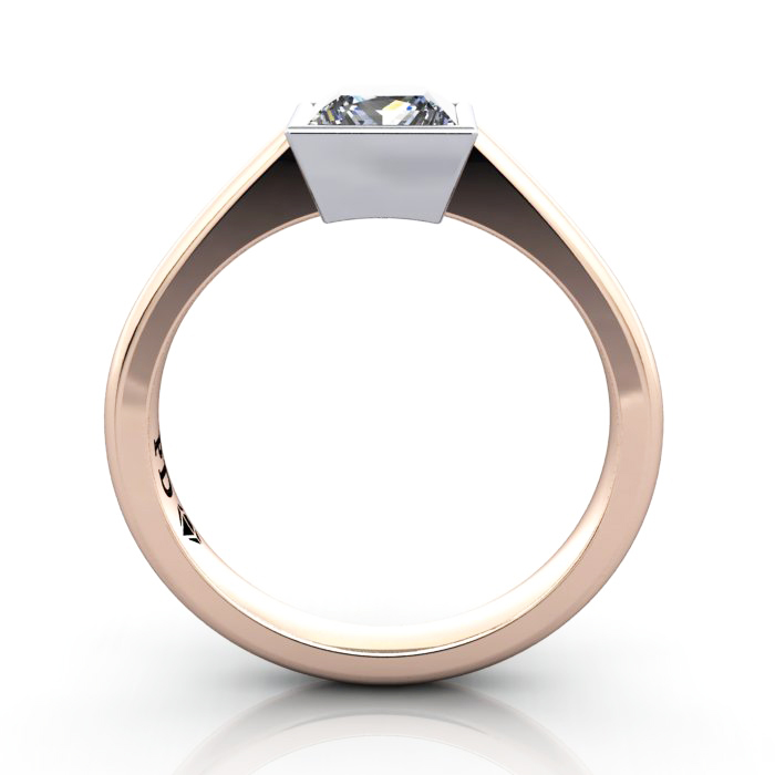 Princess Engagement Ring, Rose Gold, RS10, TF Princess Engagement Ring, Rose Gold, RS10, TF