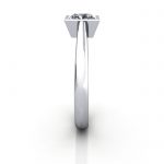 Princess Engagement Ring, Platinum, RS10, SV