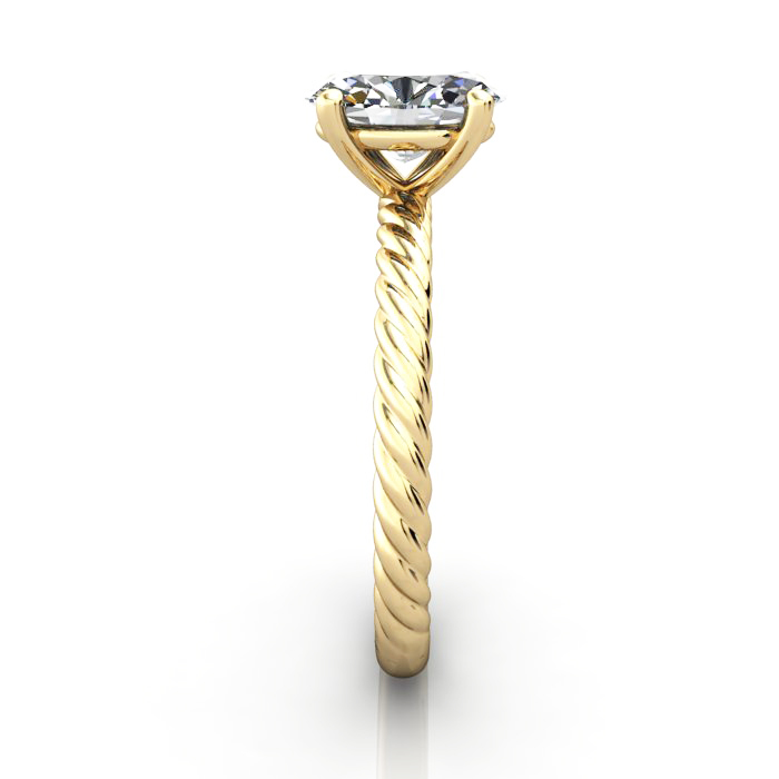 Oval Engagement Ring, Yellow Gold, RS38, SV Oval Engagement Ring, Yellow Gold, RS38, SV