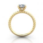 Oval Engagement Ring, Yellow Gold, RS38, TF Oval Engagement Ring, Yellow Gold, RS38, TF