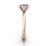 Oval Engagement Ring, Rose Gold, RS38, SV