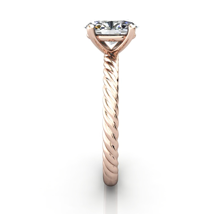 Oval Engagement Ring, Rose Gold, RS38, SV