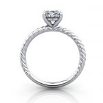 Oval Engagement Ring, Platinum, RS38, TF Oval Engagement Ring, Platinum, RS38, TF