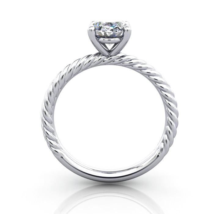 Oval Engagement Ring, Platinum, RS38, TF Oval Engagement Ring, Platinum, RS38, TF