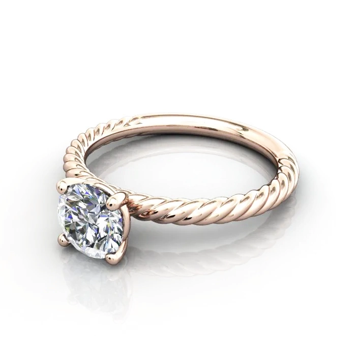 Solitaire-Diamond-Ring-RS38.-Rose-Gold-Round-Brilliant-LF Solitaire-Diamond-Ring-RS38.-Rose-Gold-Round-Brilliant-LF
