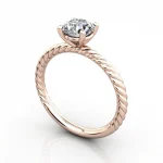 Video-Solitaire-Diamond-Ring-RS38.-Rose-Gold-Round-Brilliant-3D Video-Solitaire-Diamond-Ring-RS38.-Rose-Gold-Round-Brilliant-3D