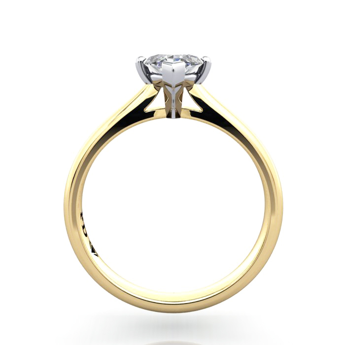 Marquise Engagement Ring, RS28, Yellow Gold, TF Marquise Engagement Ring, RS28, Yellow Gold, TF