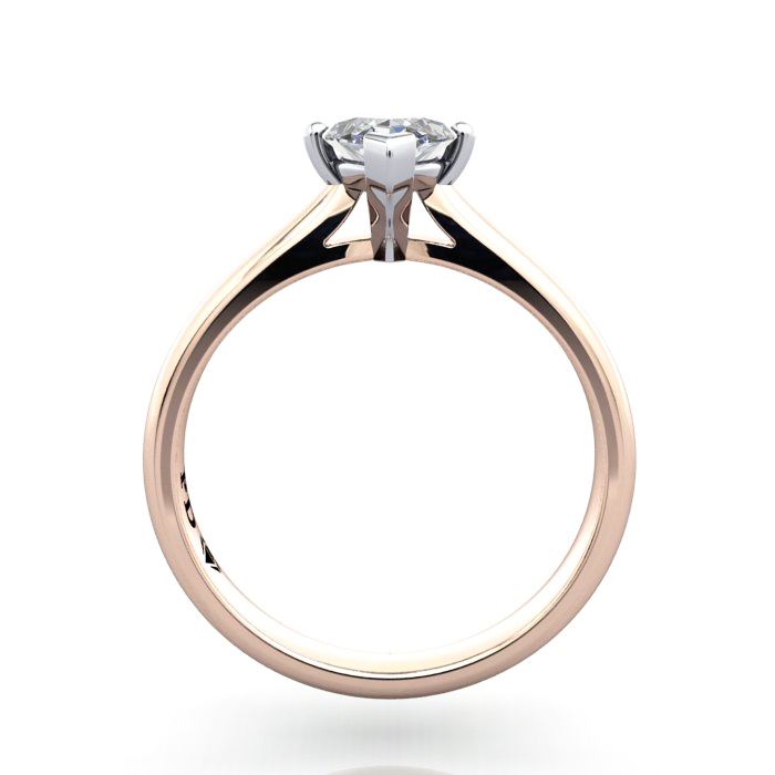Marquise Engagement Ring, RS28, Rose Gold, TF