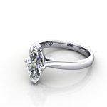 Marquise Engagement Ring, RS28, White Gold, LF Marquise Engagement Ring, RS28, White Gold, LF