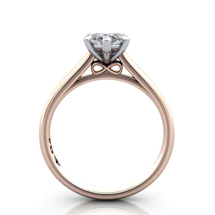 Marquise Engagement Ring, Rose Gold, RS34, TF