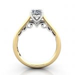 Oval Engagement Ring, Yellow Gold, RS35, TF Oval Engagement Ring, Yellow Gold, RS35, TF