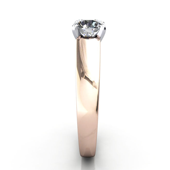 Diamond Solitaire RS46 Round Rose SV