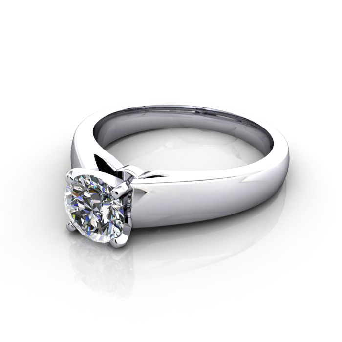 Diamond Solitaire RS46 Round Platinum LF Diamond Solitaire RS46 Round Platinum LF
