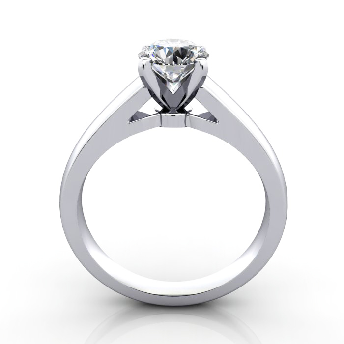 Diamond Solitaire RS46 Round Platinum TF Diamond Solitaire RS46 Round Platinum TF
