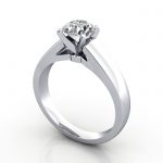 Video-Diamond Solitaire RS46 Round Platinum 3D Video-Diamond Solitaire RS46 Round Platinum 3D