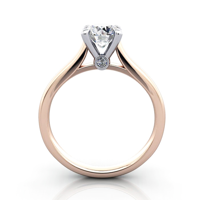 Diamond Solitaire RS45 Round Rose TF Diamond Solitaire RS45 Round Rose TF