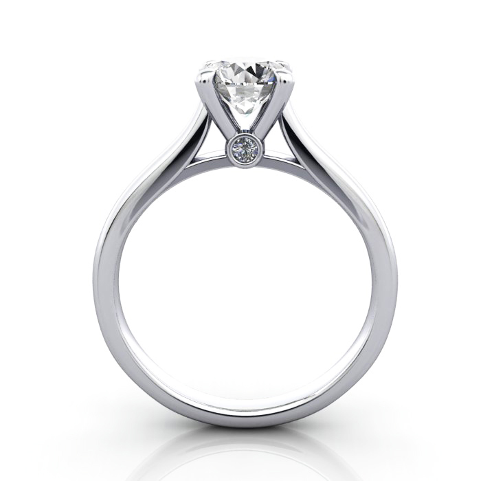 Diamond Solitaire RS45 Round Platinum TF Diamond Solitaire RS45 Round Platinum TF