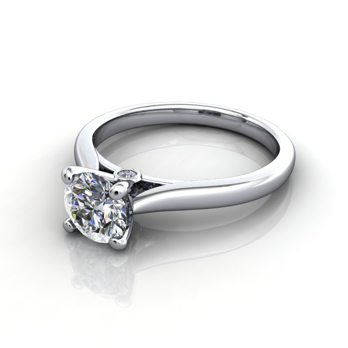 Diamond Solitaire RS45 Round Platinum LF Diamond Solitaire RS45 Round Platinum LF