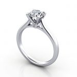 video-Diamond Solitaire RS45 Round Platinum 3D video-Diamond Solitaire RS45 Round Platinum 3D