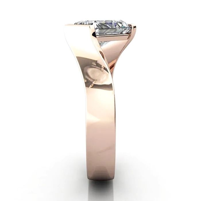 Diamond-Ring-Solitaire-Radiant-R46-Rose-SV Diamond-Ring-Solitaire-Radiant-R46-Rose-SV