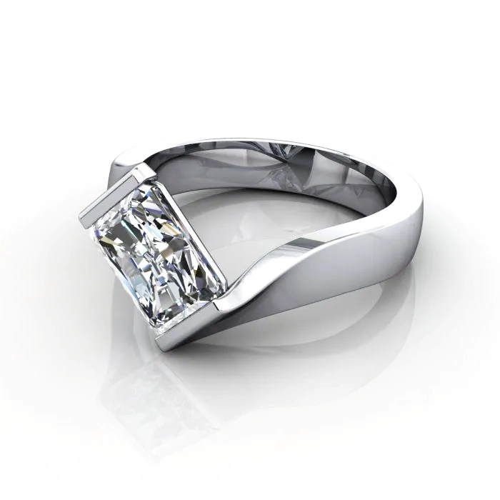 Diamond-Ring-Solitaire-Radiant-R46-Platinum-LF Diamond-Ring-Solitaire-Radiant-R46-Platinum-LF