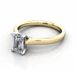 Solitaire-Diamond-Ring-Emerald-RS41-Yellow-Gold-LF