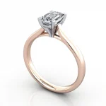 Solitaire-Diamond-Ring-Emerald-RS41-Rose-Gold-3D