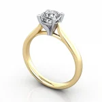 Video-Solitaire-Diamond-Ring-Cushion-RS41-Yellow-Gold-3D