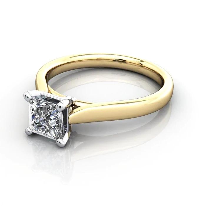Solitaire-Diamond-Ring-Princess-RS41-Yellow-Gold-LF Solitaire-Diamond-Ring-Princess-RS41-Yellow-Gold-LF
