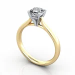 Video-Solitaire-Diamond-Ring-Asscher-RS41-Yellow-Gold-3D