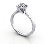 Video-Diamond Ring, RS41, Platinum, 3D Video-Diamond Ring, RS41, Platinum, 3D