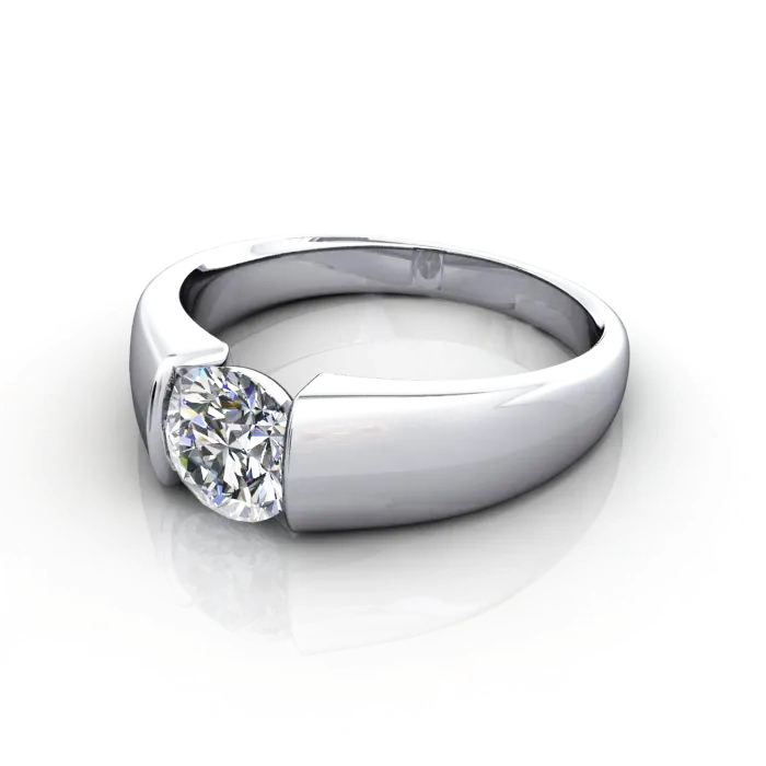 Solitaire-Diamond-Ring-RS40-Platinum-Round-Brilliant-LF Solitaire-Diamond-Ring-RS40-Platinum-Round-Brilliant-LF